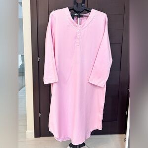 Soft Pink Long Sleeve Nightgown